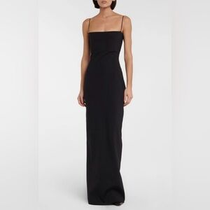 THE ROW Sauble full length scuba black dress